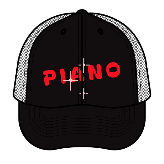 Retro 'Piano' Cross Hat — Vintage Music Snapback Cap