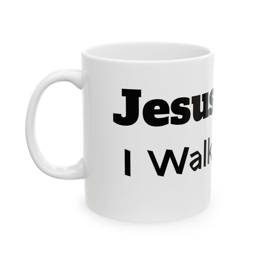 JESUS DID IT Religious Ceramic Mug, Christian Coffee Cup, Jesus Did It Drinkware, Faithful Tea Mug, Inspirational Cup, Christian Gift