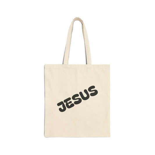 Jesus the Healer Cotton Canvas Tote Bag, Eco-Friendly Shopping Bag, Inspirational Gift, Reusable Tote, Beach Bag, Daily Carryall