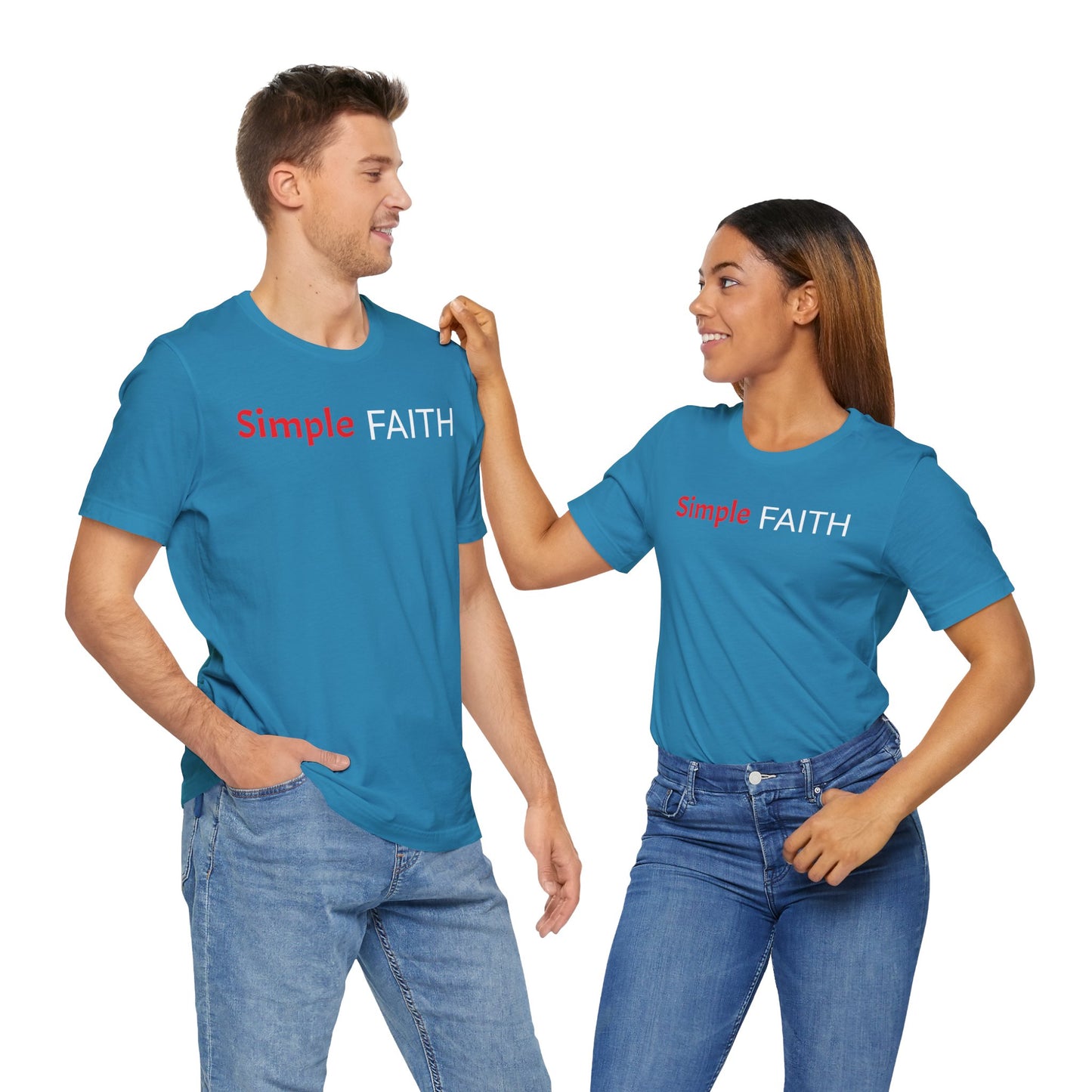 Christian Faith Unisex Tee, Simple Faith Shirt, Inspirational T-Shirt for Men and Women, Christian Gift Idea, Basic Christian Graphic