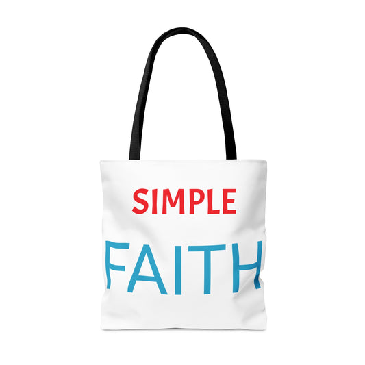 SIMPLE FAITH Tote Bag