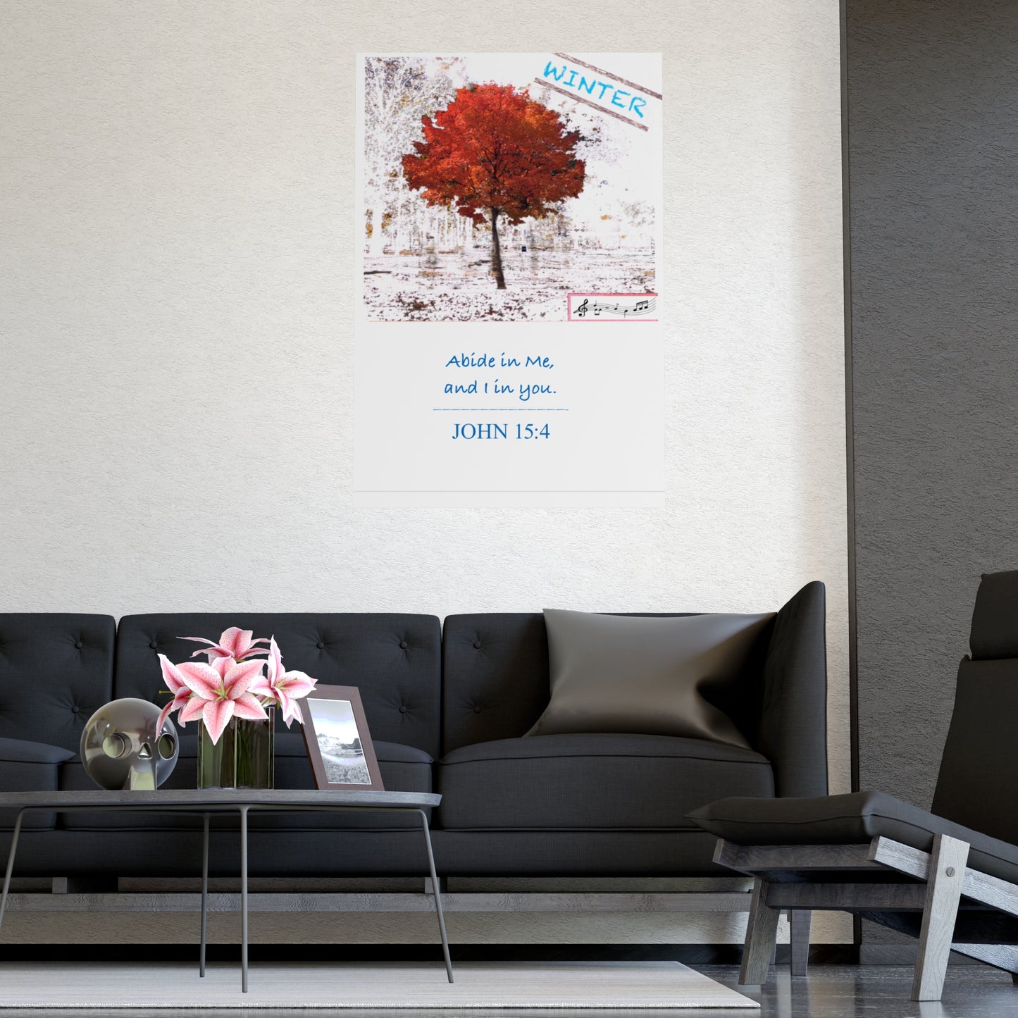 Winter Scripture Inspirational Art