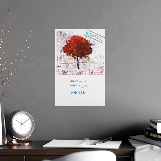 Winter Scripture Inspirational Art