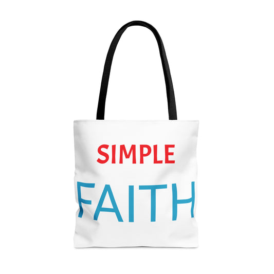 SIMPLE FAITH Tote Bag