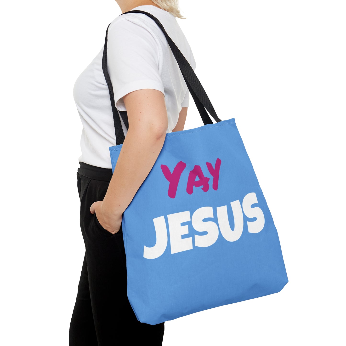 YAY JESUS Tote Bag (AOP)
