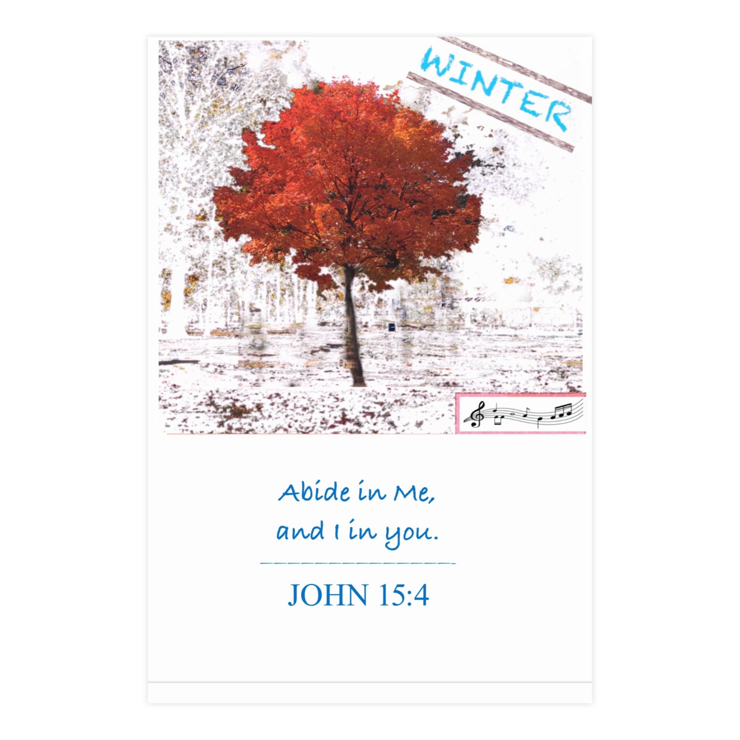 Winter Scripture Inspirational Art