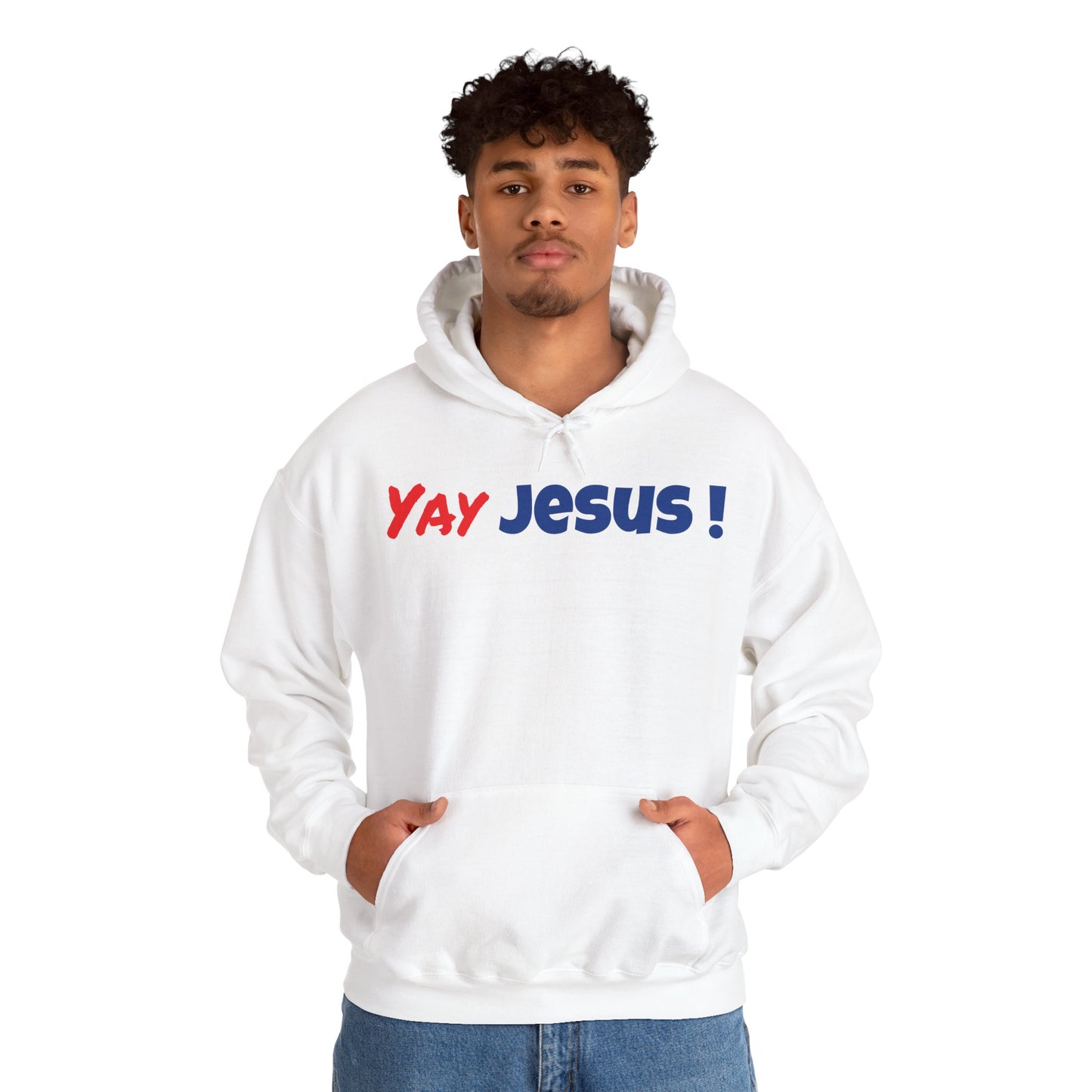 Yay Jesus Hoodie Gift, Christian Sweatshirt, Religious Shirt, Unisex Hooded Pullover, Religious Clothing