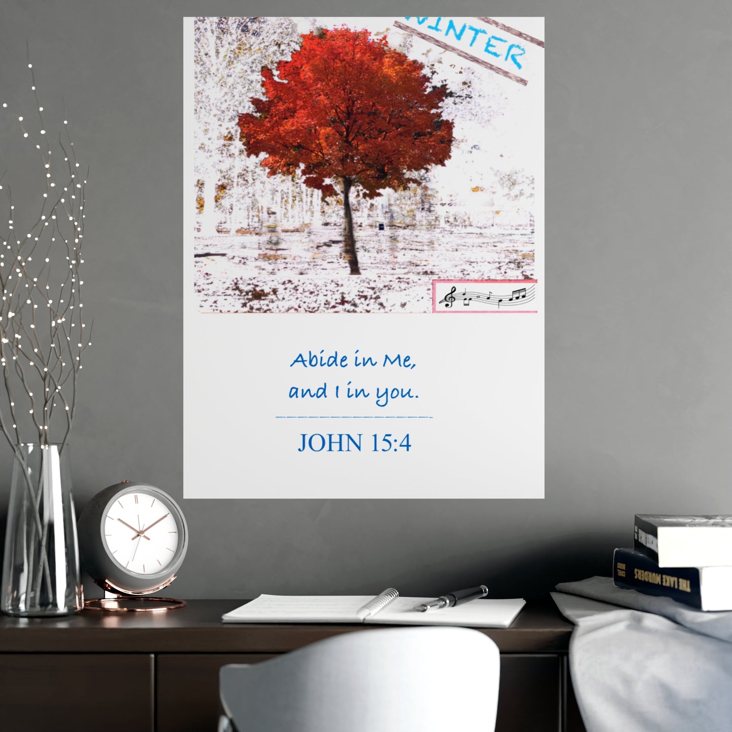 Winter Scripture Inspirational Art