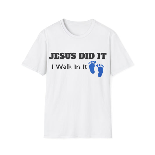 Jesus Tshirt it is finished Unisex Softstyle Tee, Christian Graphic Bible Verse Shirt, Religious Inspirational Apparel, Easter Gift,