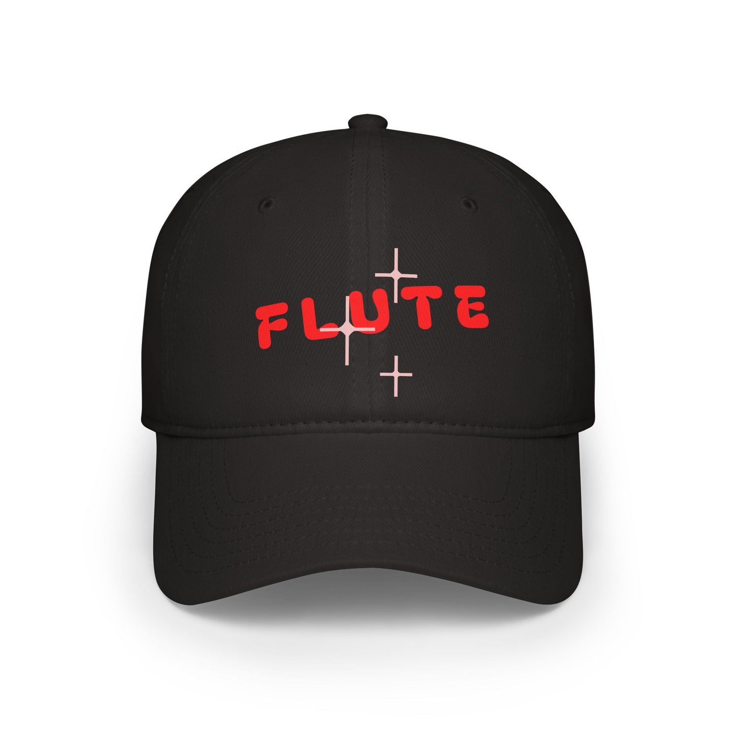 Flute Cross Embroidered Cap