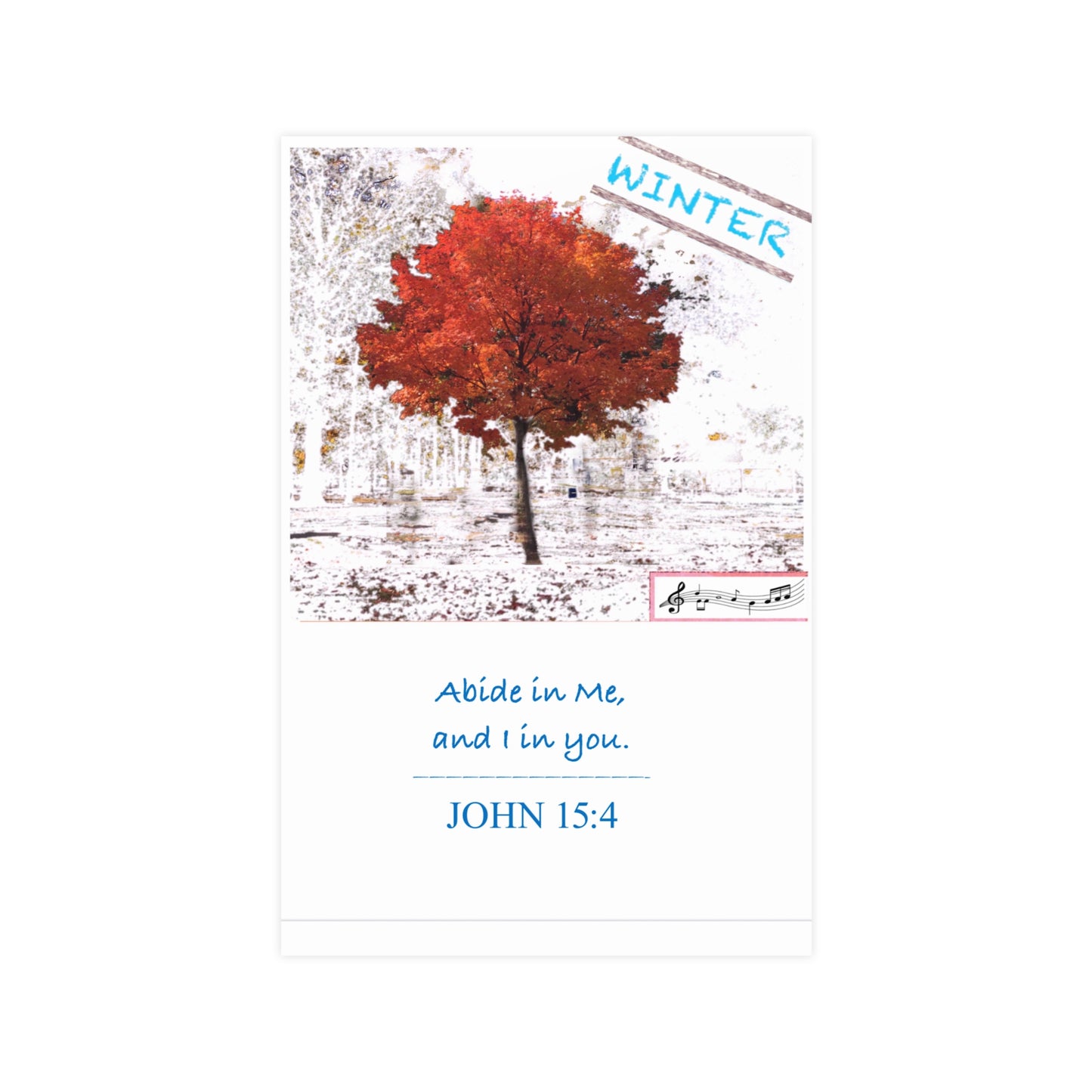 Winter Scripture Inspirational Art