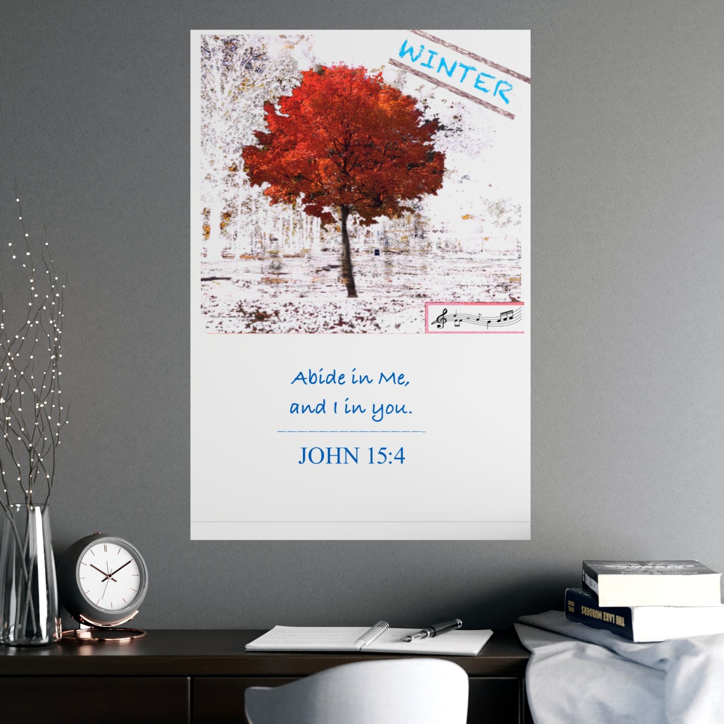 Winter Scripture Inspirational Art