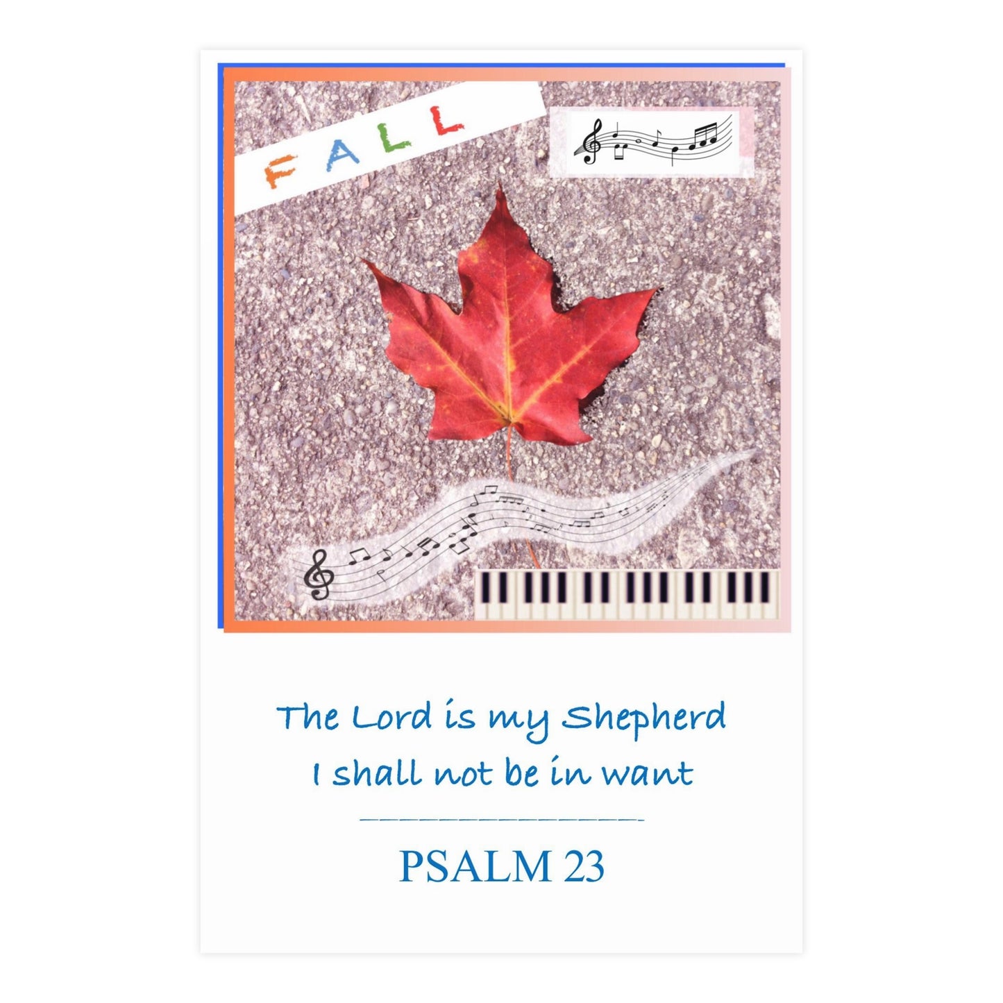 Seasonal Psalm Posters FALL season
