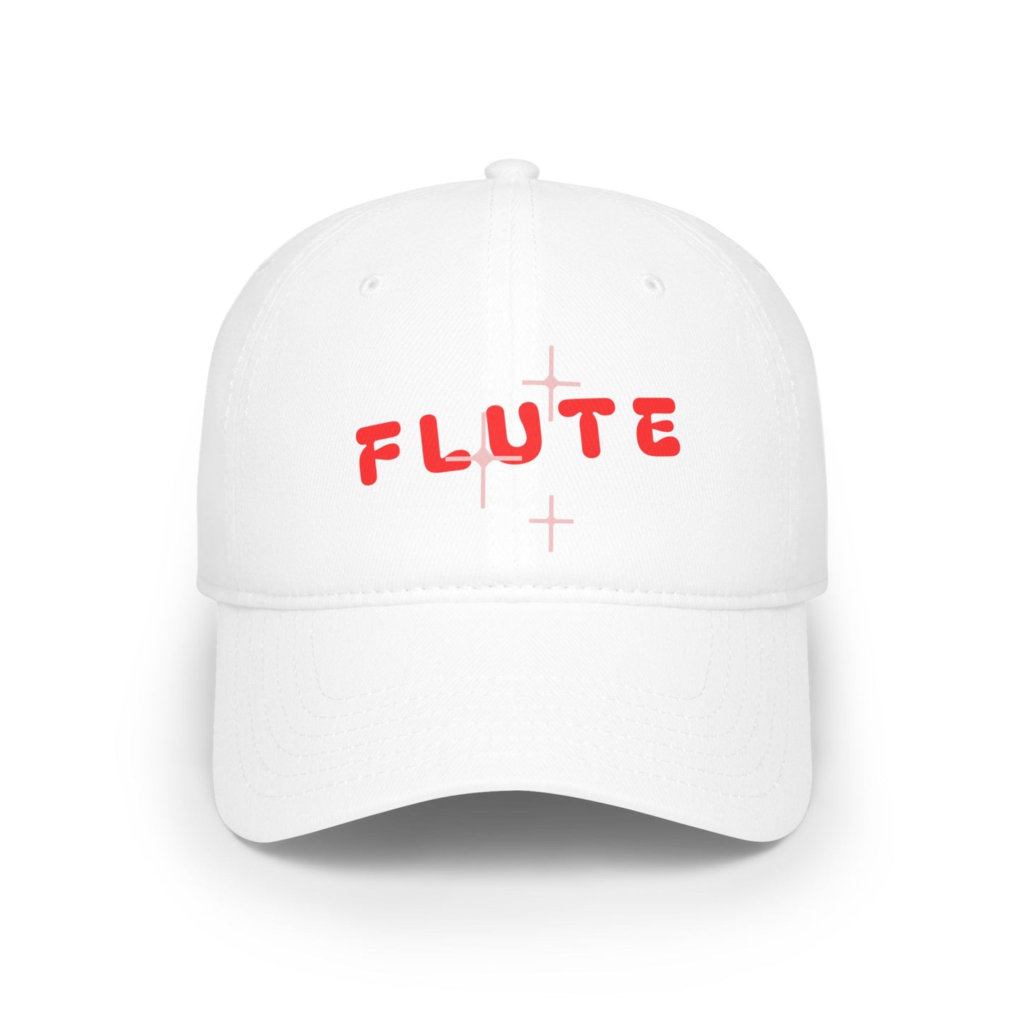 Flute Cross Embroidered Cap