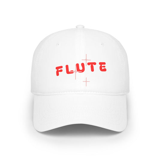 Flute Cross Embroidered Cap