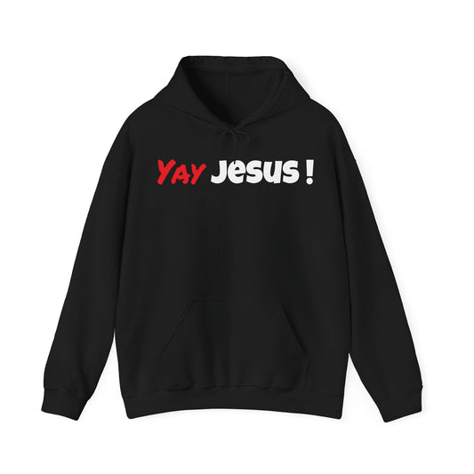 Yay Jesus Hoodie Gift, Christian Sweatshirt, Religious Shirt, Unisex Hooded Pullover, Religious Clothing