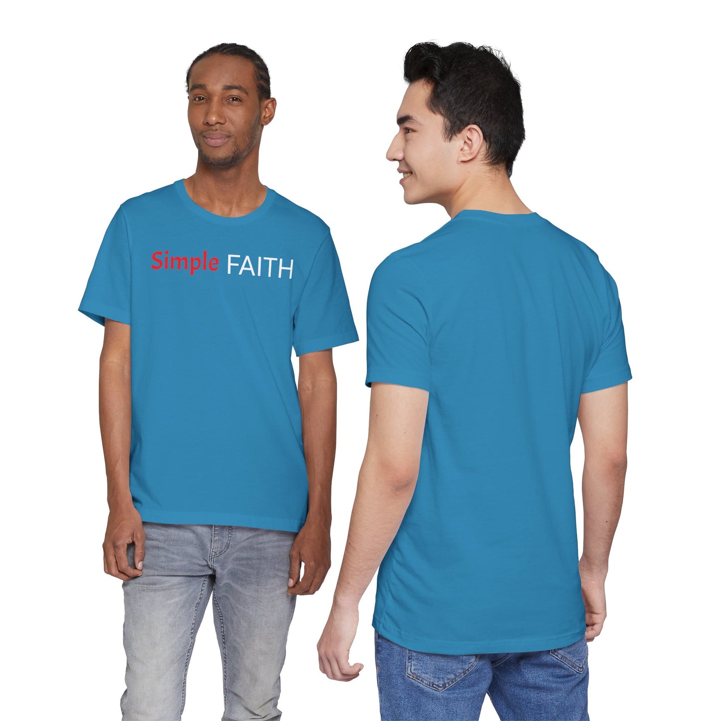 Christian Faith Unisex Tee, Simple Faith Shirt, Inspirational T-Shirt for Men and Women, Christian Gift Idea, Basic Christian Graphic
