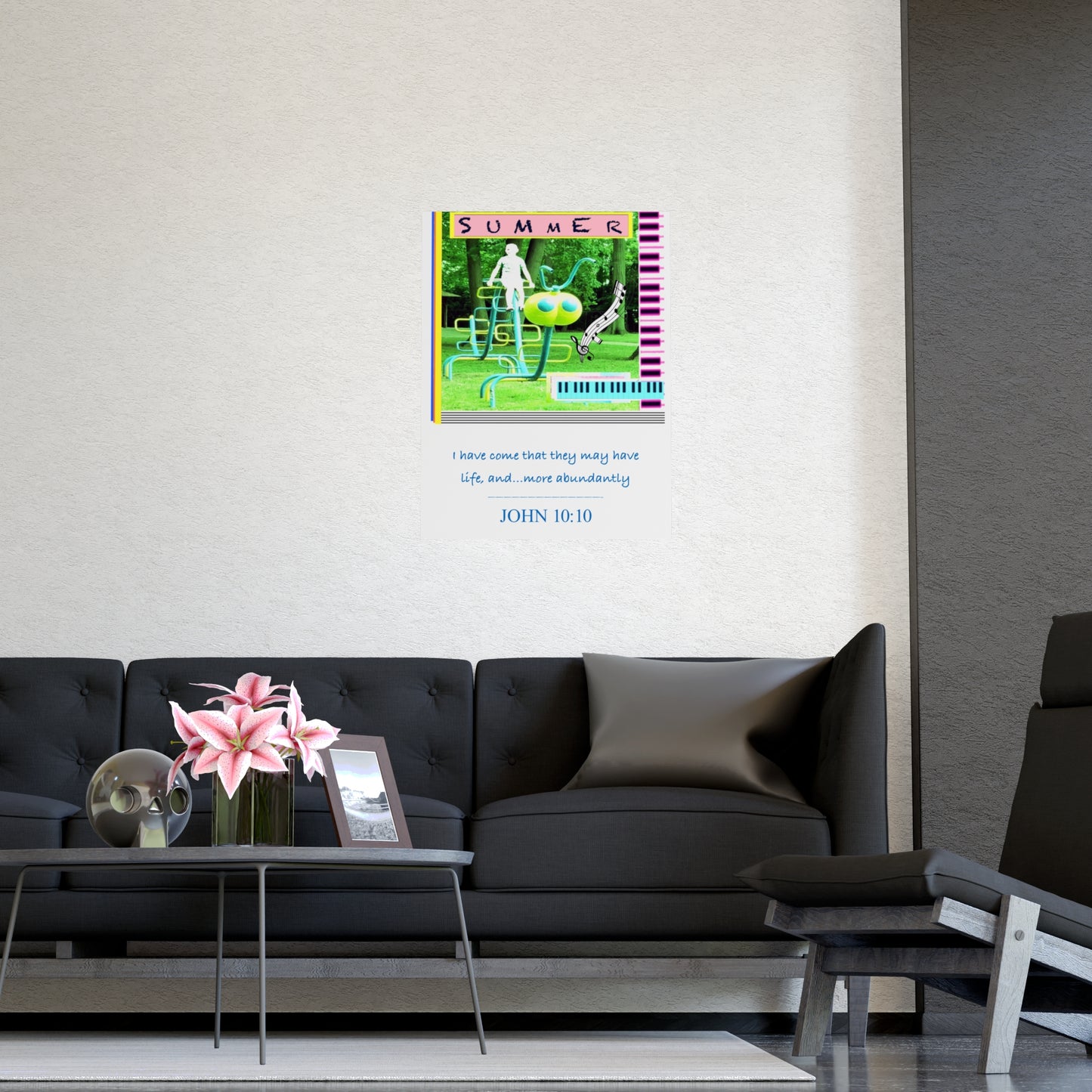 Summer Scripture Inspirational Christian Poster