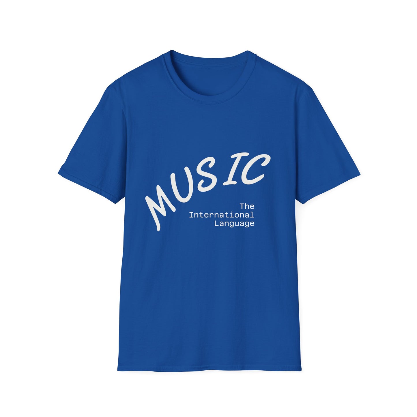 Music T-Shirt — "Music: The International Language" Minimal Note Tee