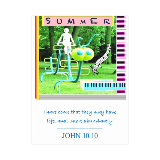 Summer Scripture Inspirational Christian Poster
