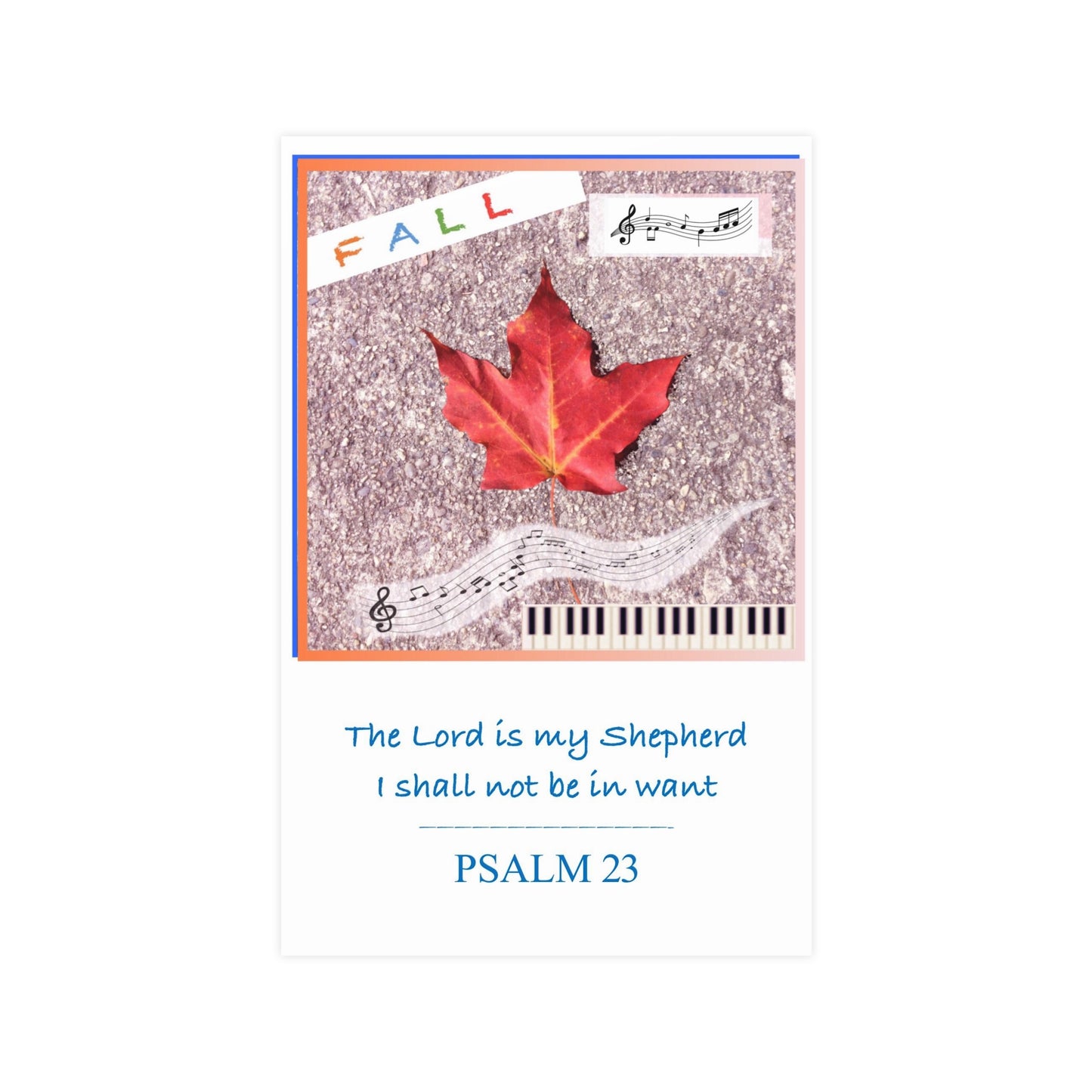 Seasonal Psalm Posters FALL season