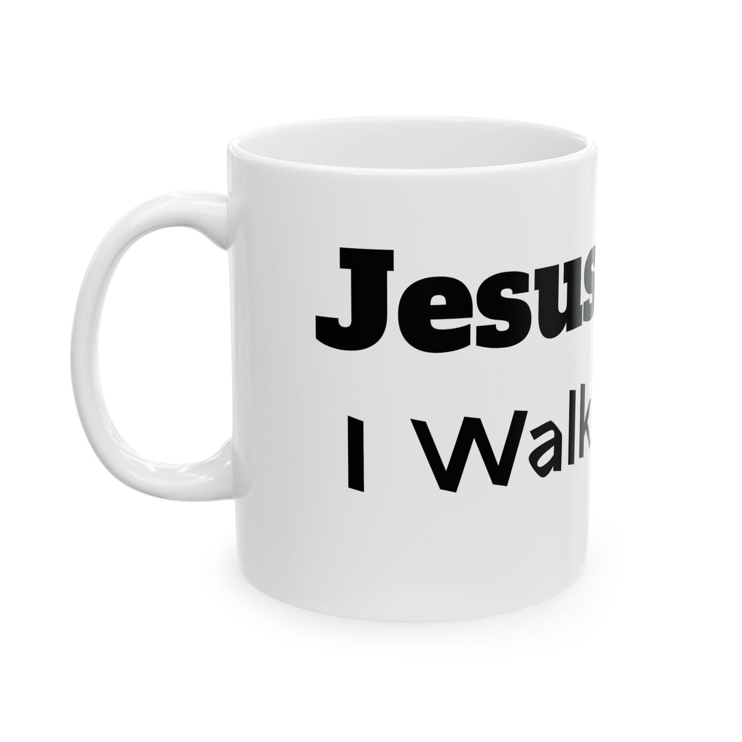JESUS DID IT Religious Ceramic Mug, Christian Coffee Cup, Jesus Did It Drinkware, Faithful Tea Mug, Inspirational Cup, Christian Gift