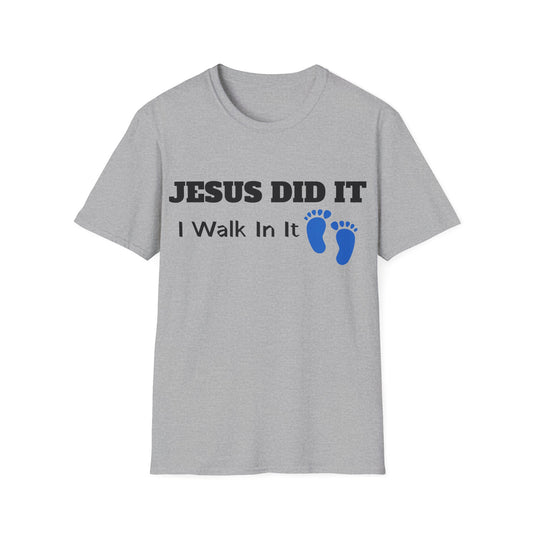 Jesus Tshirt it is finished Unisex Softstyle Tee, Christian Graphic Bible Verse Shirt, Religious Inspirational Apparel, Easter Gift,
