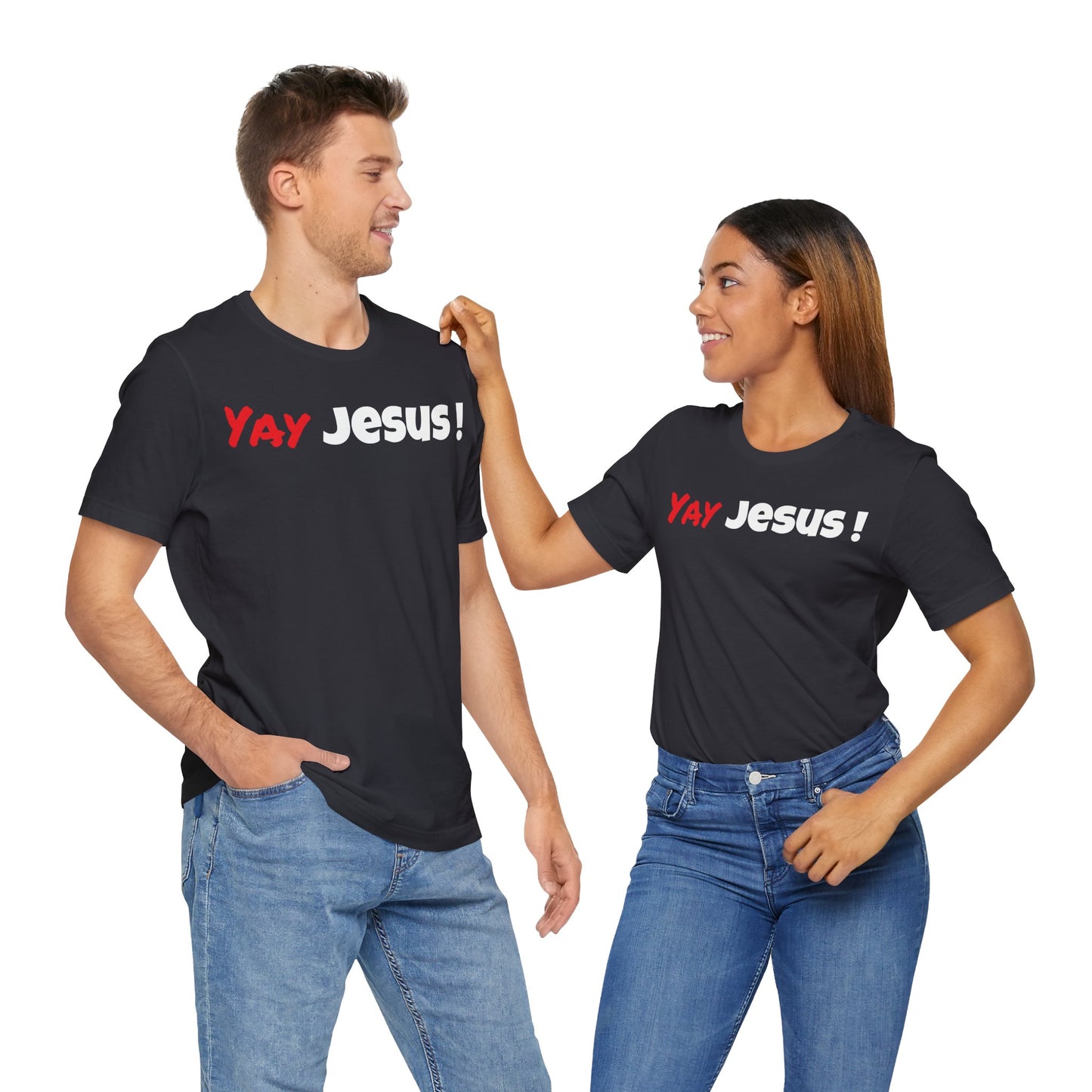 Yay Jesus! Unisex Jersey Short Sleeve Tee