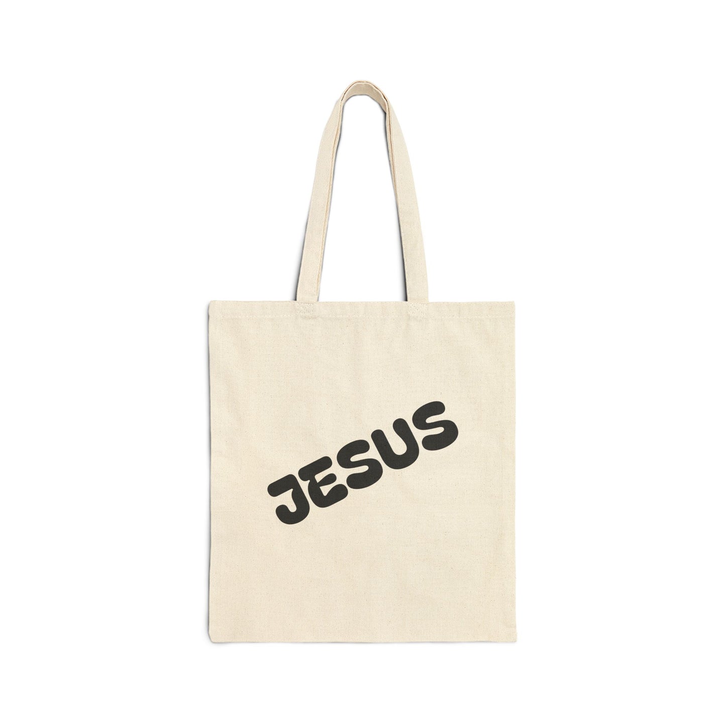 Jesus the Healer Cotton Canvas Tote Bag, Eco-Friendly Shopping Bag, Inspirational Gift, Reusable Tote, Beach Bag, Daily Carryall