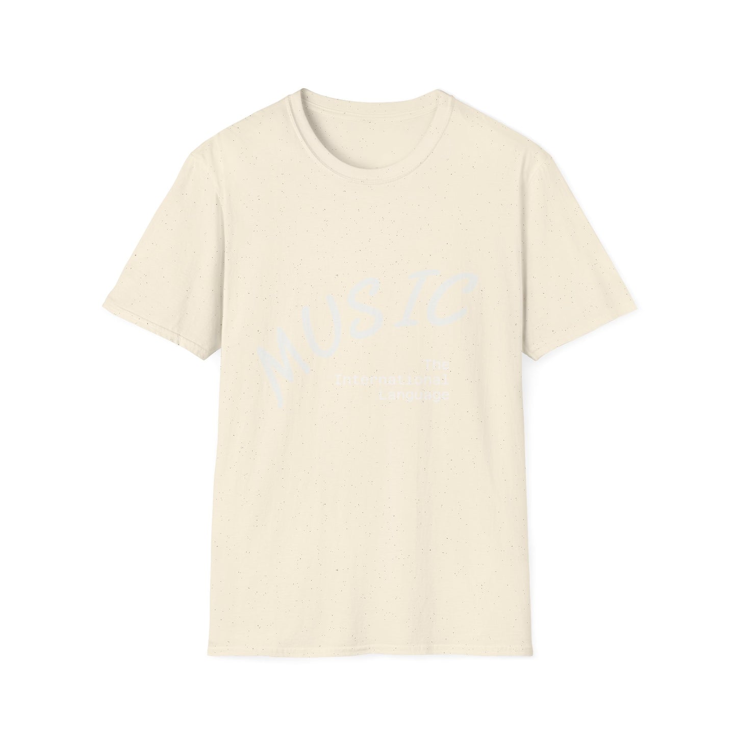 Music T-Shirt — "Music: The International Language" Minimal Note Tee