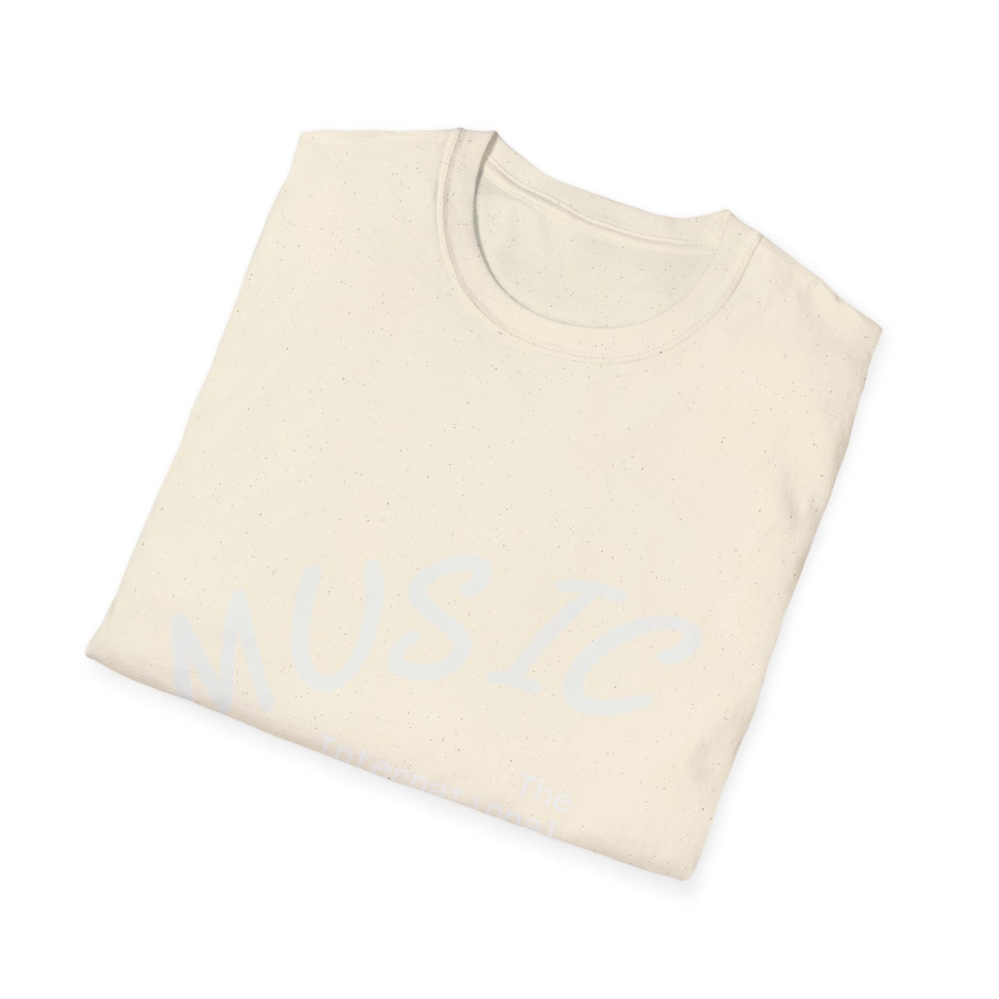 Music T-Shirt — "Music: The International Language" Minimal Note Tee