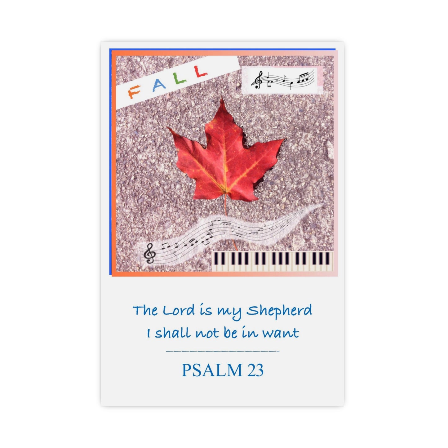 Seasonal Psalm Posters FALL season