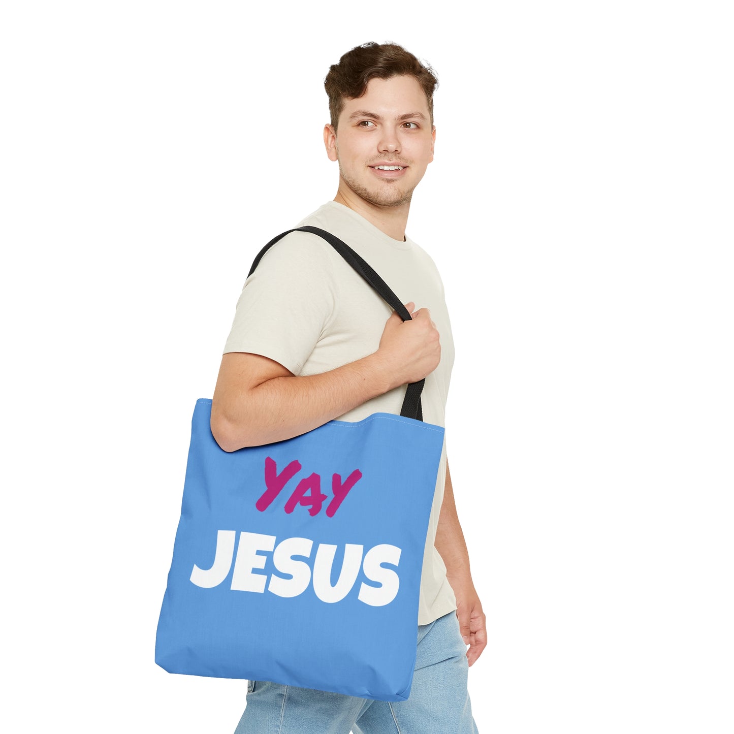YAY JESUS Tote Bag (AOP)