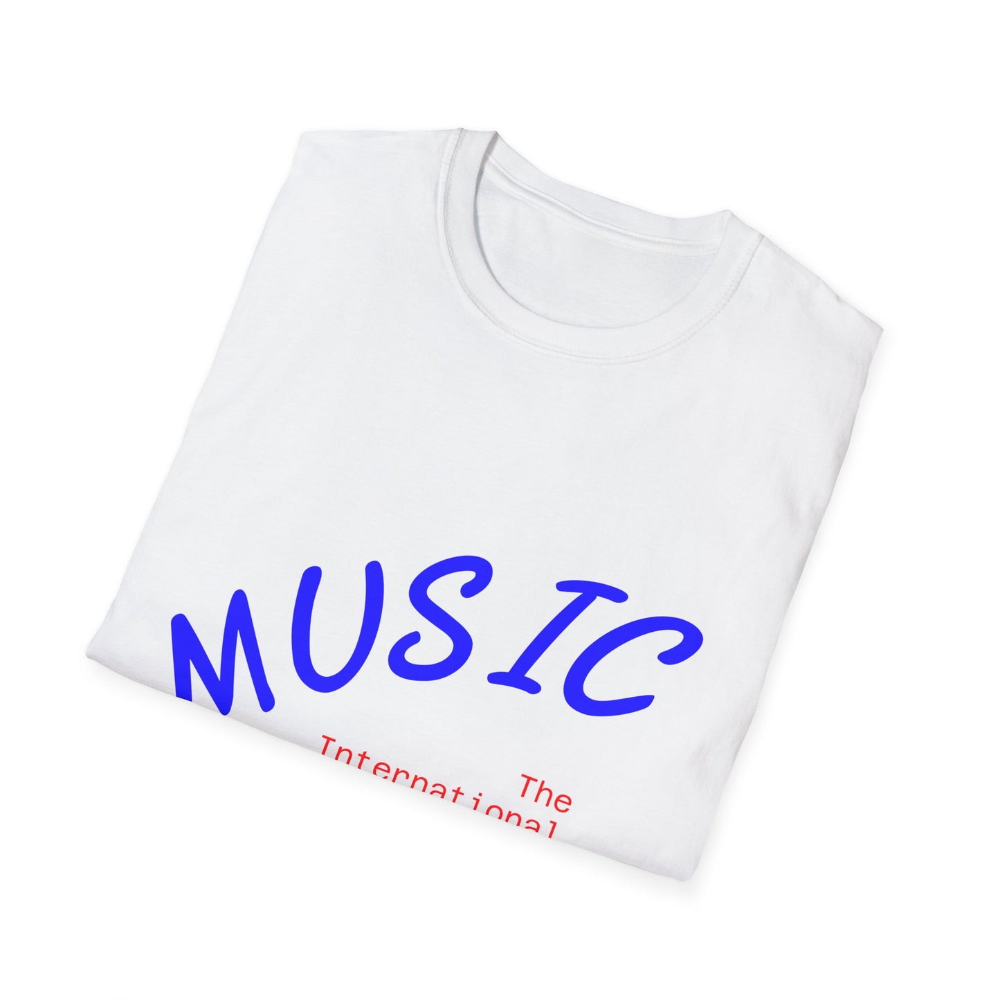 Music T-Shirt — "Music: The International Language" Minimal Note Tee
